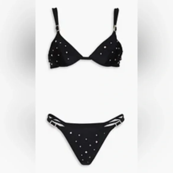Alessandra Rick Crystal Embellished Bikini Size 44 (US Sz 8) MSRP$620 NWT - Picture 3 of 9